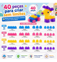 Blocos De Montar Gummy Mágico Silicone