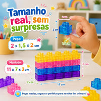 Blocos De Montar Gummy Mágico Silicone