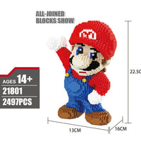 Mini blocos de Construção Super Mário Bros